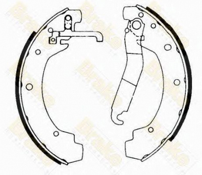 BRAKE ENGINEERING sh1193 -  Комплект тормозных колодок